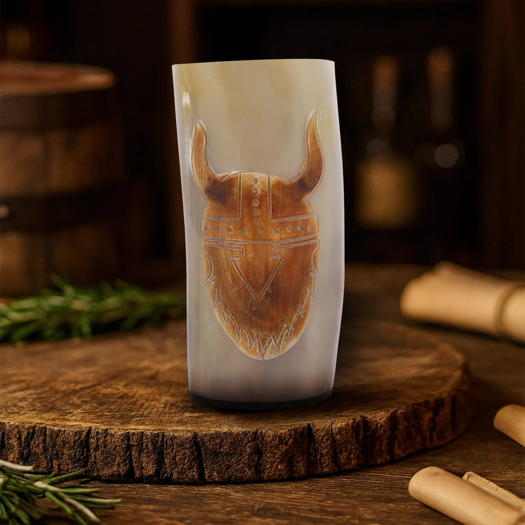 handmade skull craft drinking glasses and all purpose tumblers 8.-10oz mead pack of 1