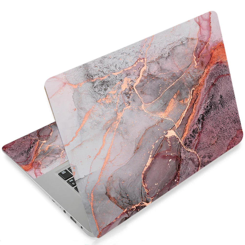 Laptop Sticker 15.6 skin DIY Marble 15.6 Notebook Cover Decal Skins14 15.6 17 inch for MacBook Air Pro 13/HP/DELl/Lenovo