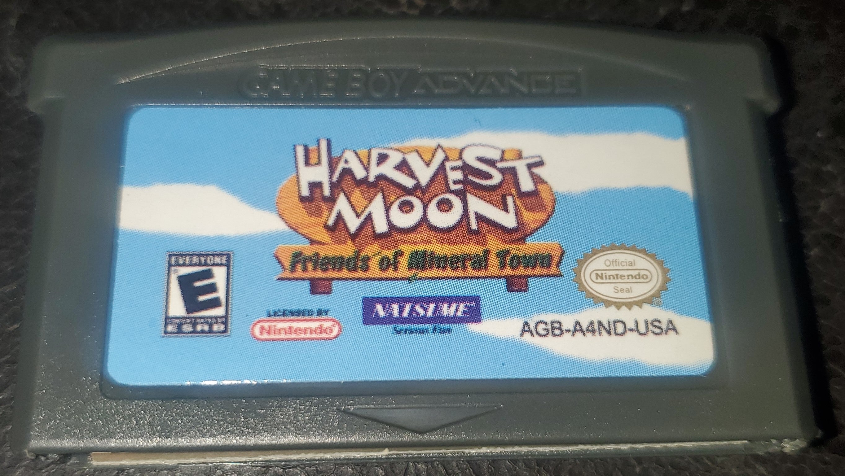 Harvest Moon Friends of Mineral Town GBA Video Game GameBoy Advance