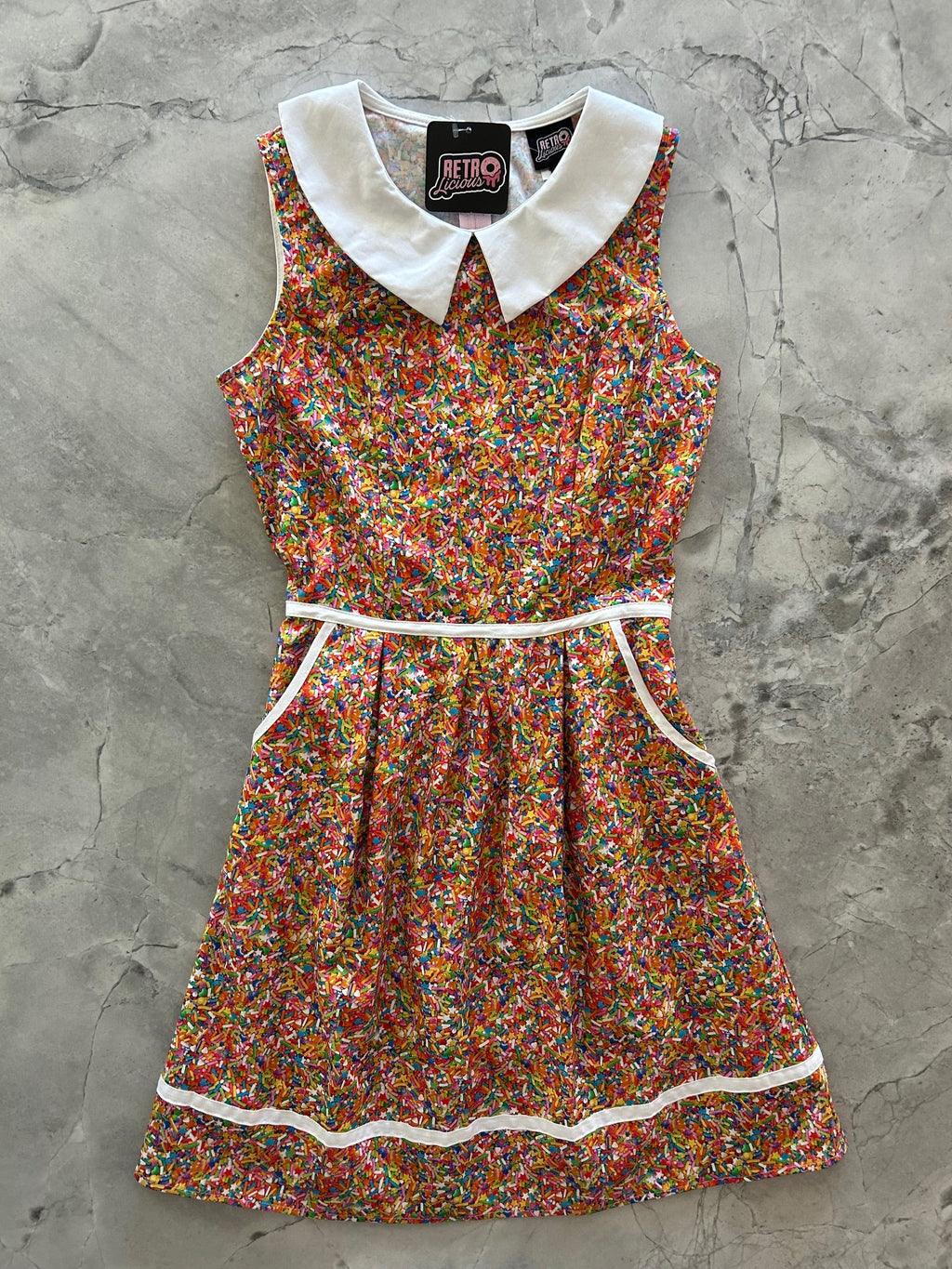 Sprinkles Collared Dress - Small only, 1 left!