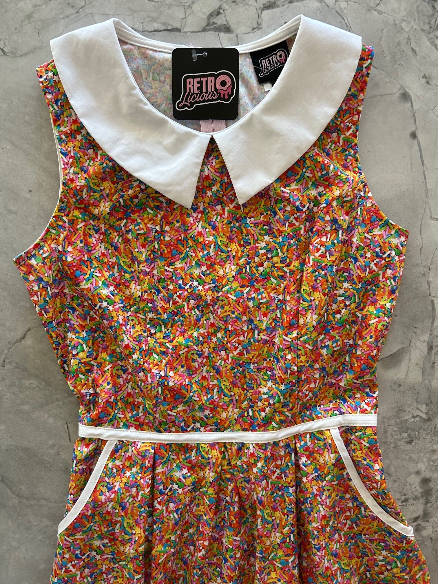 Sprinkles Collared Dress - Small only, 1 left!