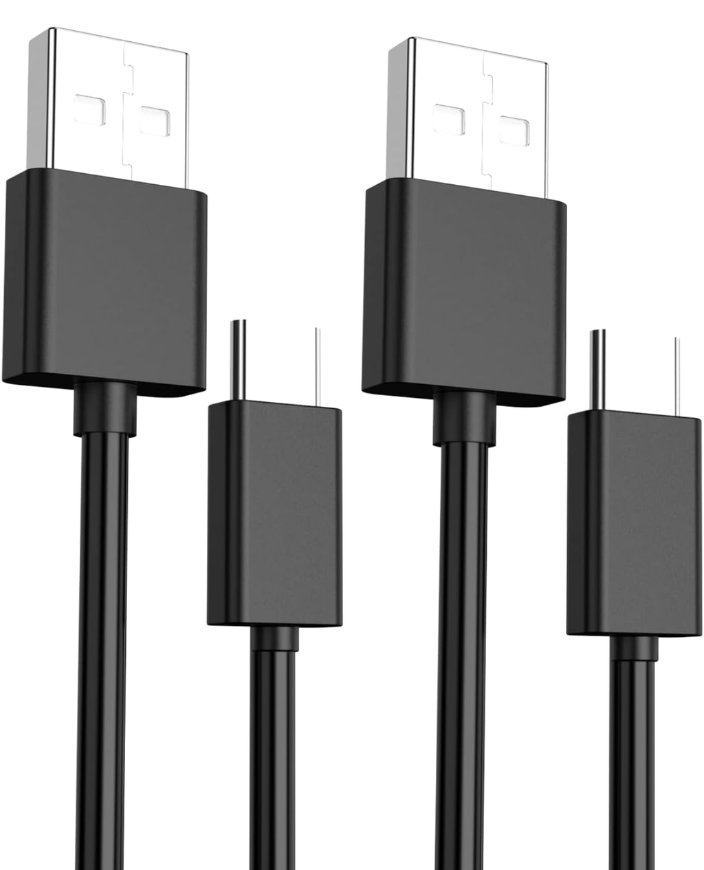 USB-C Charger Cable for PS5 DualSense & Xbox Series Controllers, 6.6ft (2-Pack)