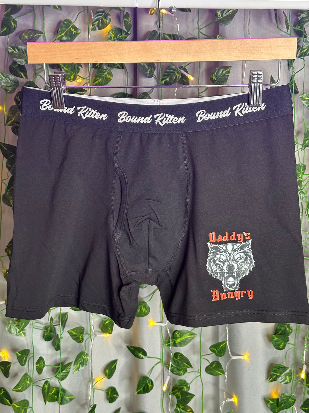 Daddy's Hungry Wolf Mens Boxers