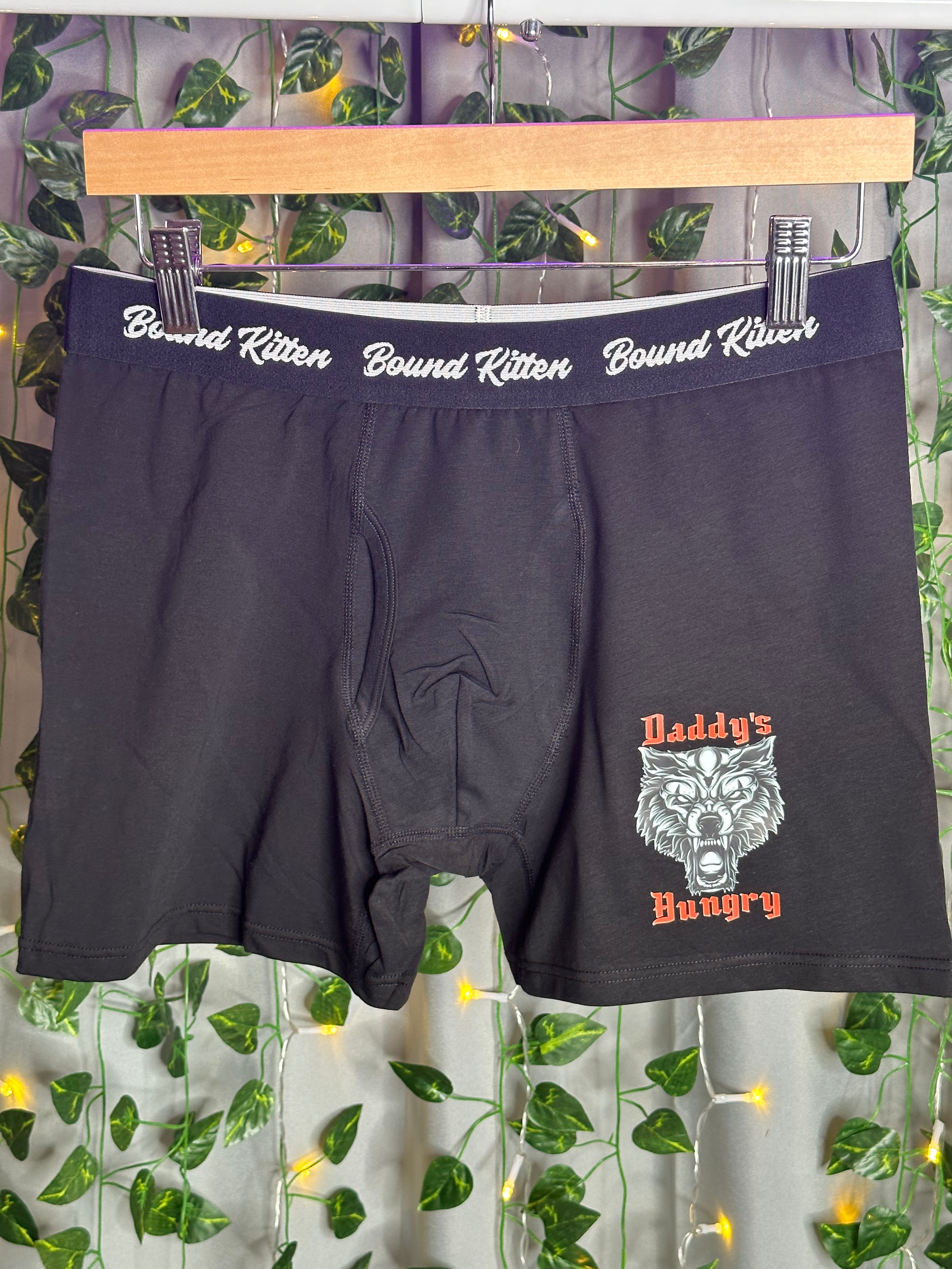 Daddy's Hungry Wolf Mens Boxers