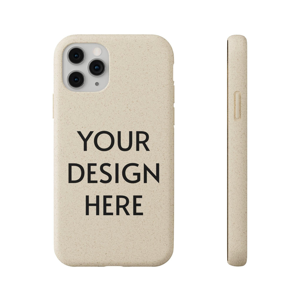 Custom Biodegradable Case for iPhone – PLA & PBAT Polymers, Bamboo Fiber, Matte Finish, Wireless Charging Compatible