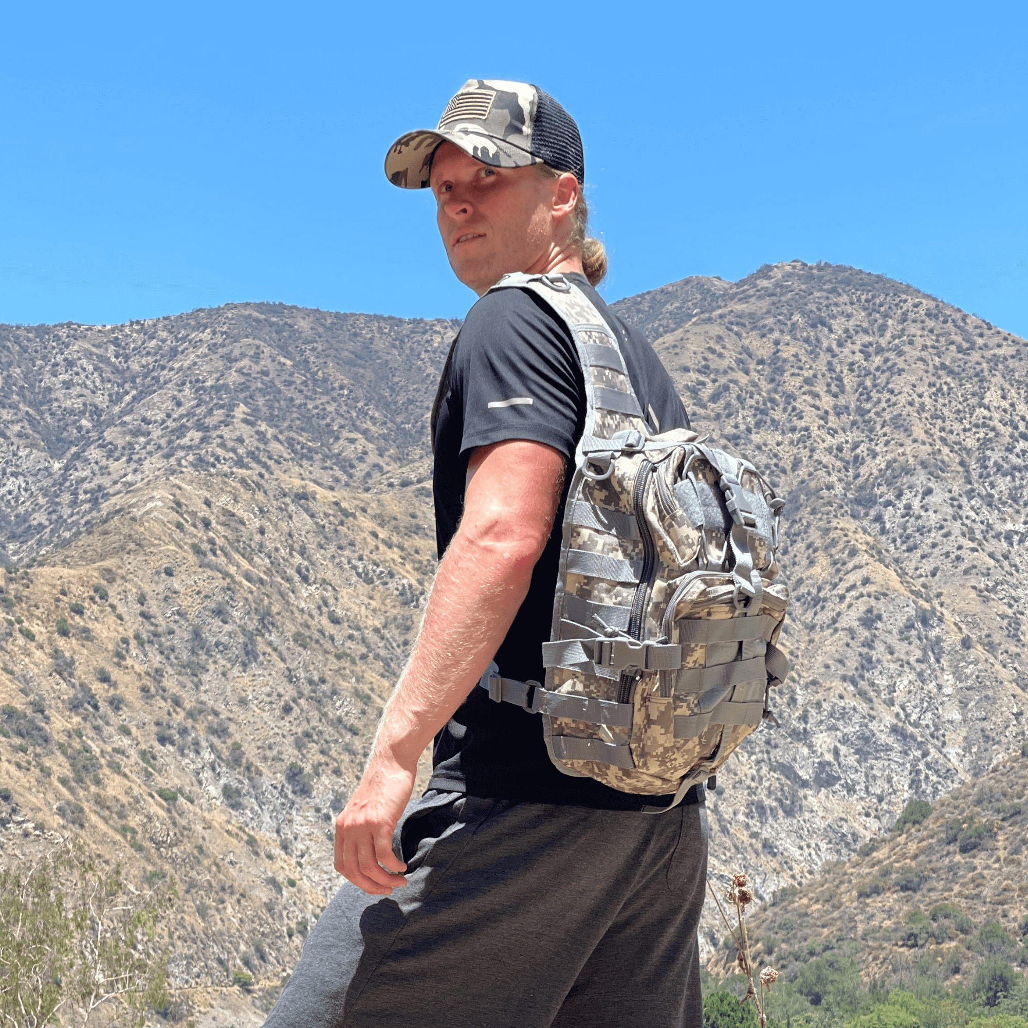 JupiterGear Tactical Military Sling Backpack 15L Shoulder Bag Molle Outdoor Daypack Backpack with Adjustable Strap