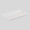Decorative Tray Mother of Pearl White Vanity & Dresser Organizer – 12" x 7"