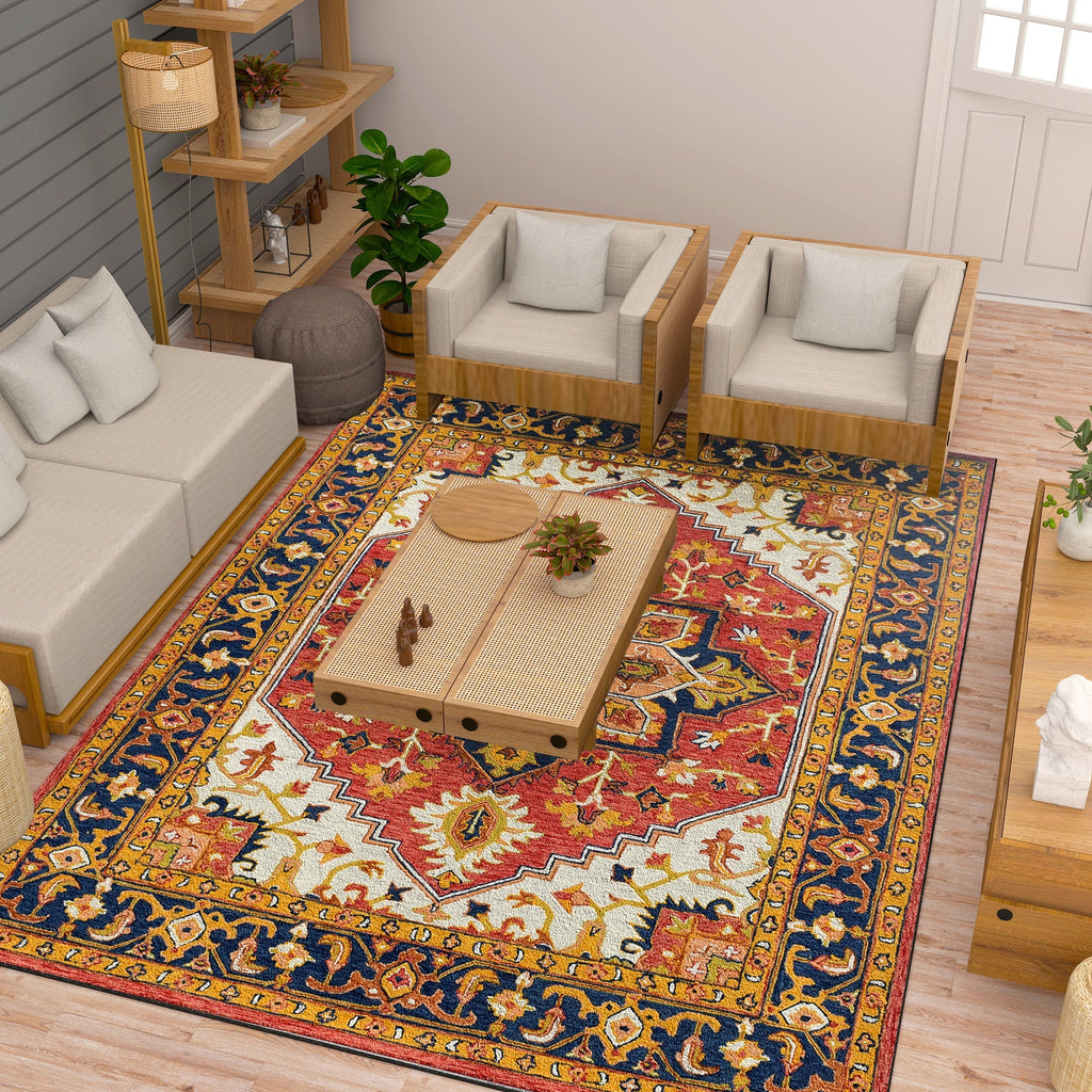 Premium Hand-Tufted Rug Made of 100% Wool  - Maras Palace - 8x10 Feet