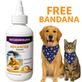 Piccardmeds4pets Advanced Ear Cleansing Solution 4oz Salicylic Acid Aloe Dogs Cats + FREE Bandana!