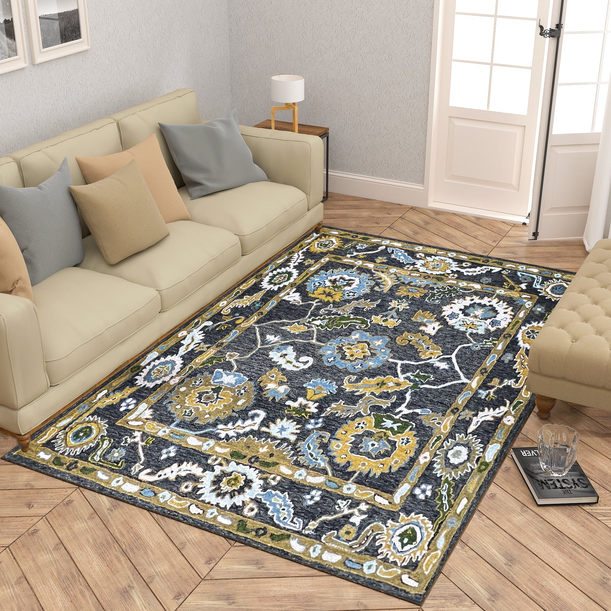 Premium Hand-Tufted Rug Made of 100% Wool  - Old Country - 5x8 Feet