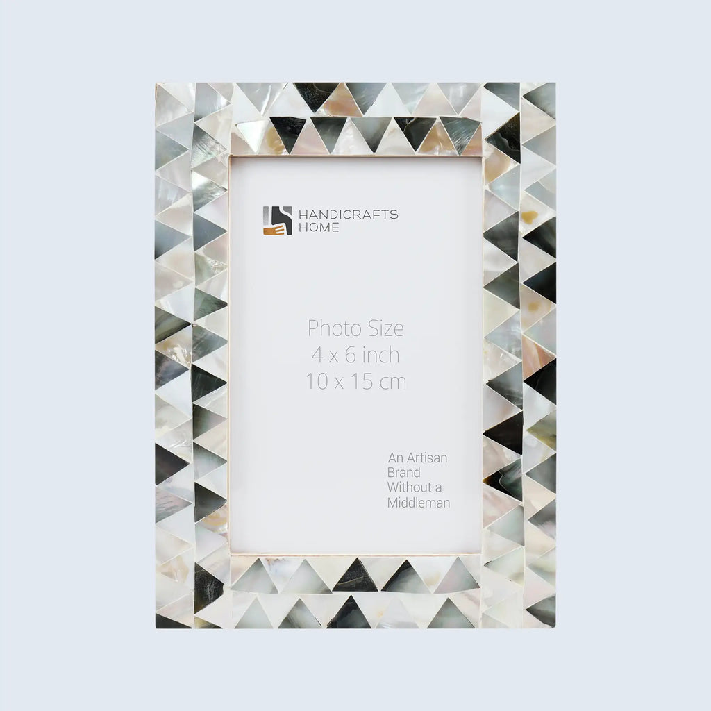 Picture Frames Pearlescent Abyss Collection Mother of Pearl White 3 Sizes