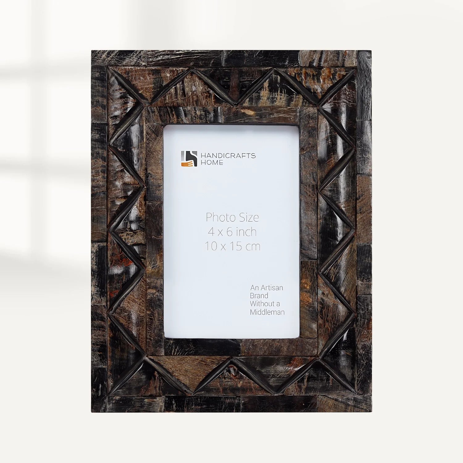 Picture Frame Artisan Voodoo Collection Horn Inlay Brown – 3 Sizes