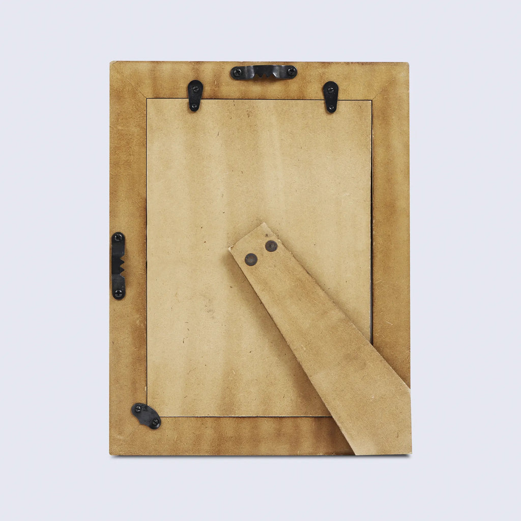 Picture Frame Artisan Midas Collection Resin Inlay, Brass & Wood Brown & White – 4x6, 5x7 & 8x10"