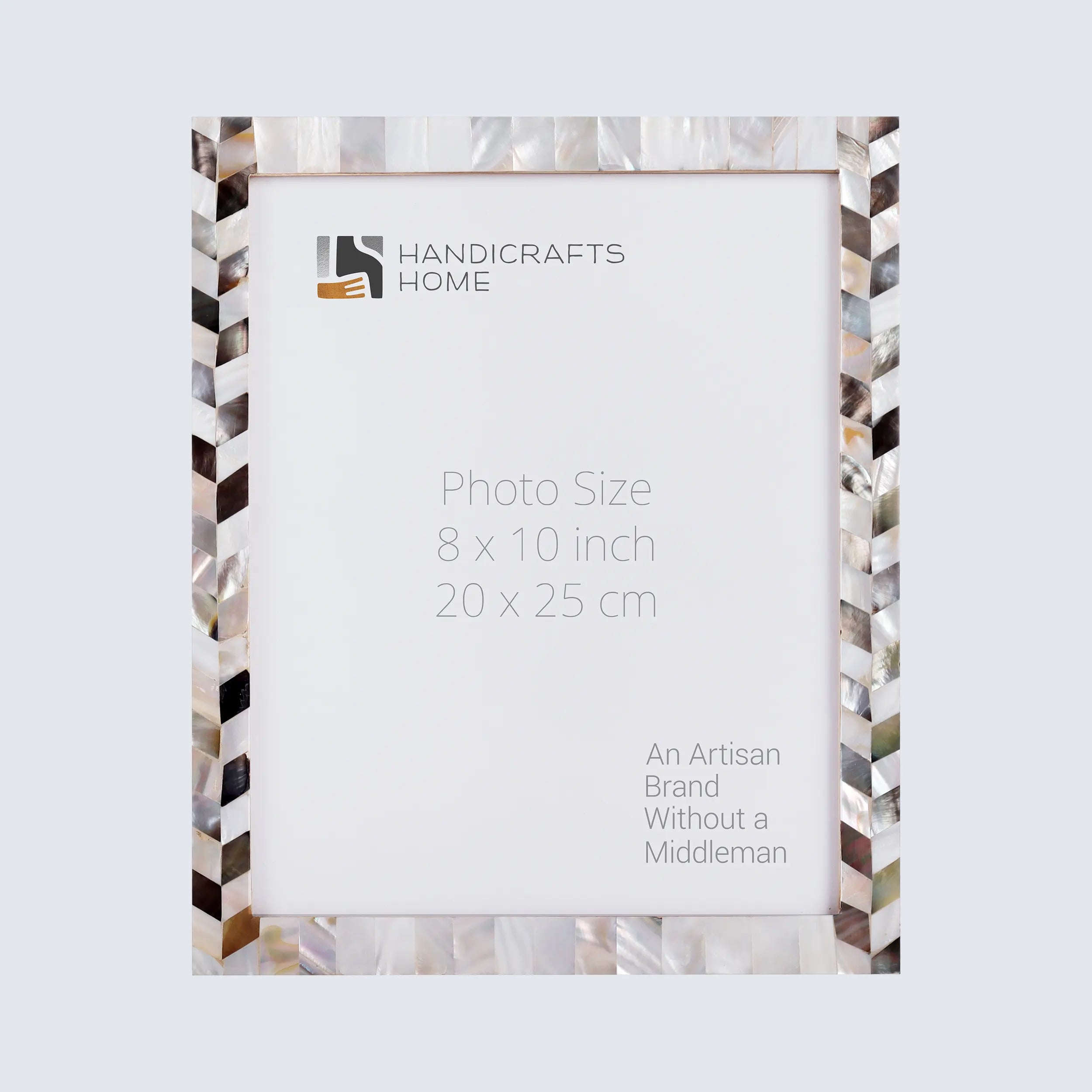 Picture Frames Pearlescent Barley Collection Mother of Pearl White 3 Sizes