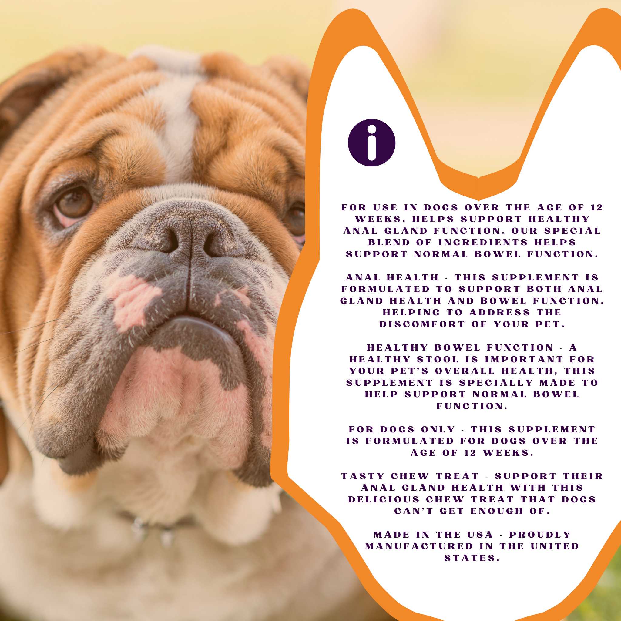 PiccardNaturePets No Stinky Butt Anal Gland Support 120ct Chews