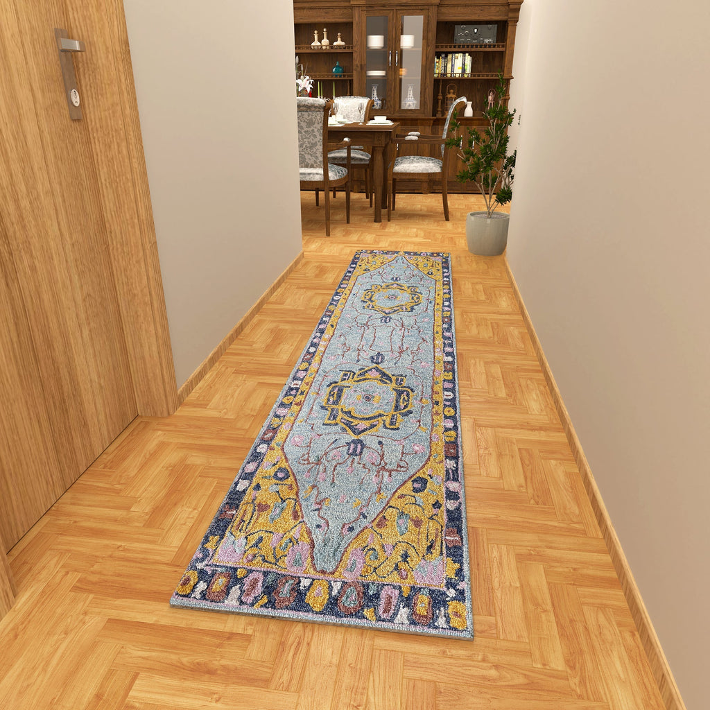 Premium Hand-Tufted Rug Made of 100% Wool  - Royal Realm - 2x10 Feet