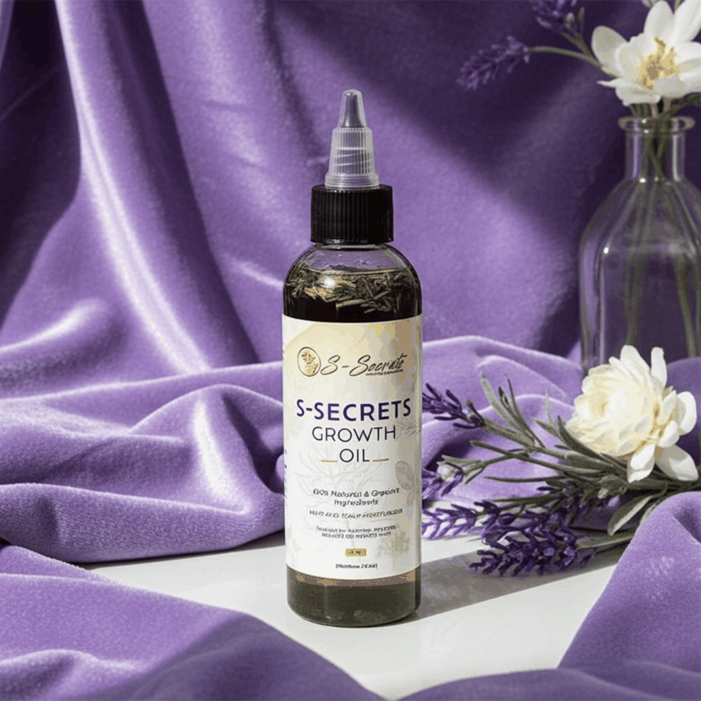S-Secrets Scalp Stimulator Hair Growth Oil 2oz - Herbal Biotin & Essential Oils for All Hair Types