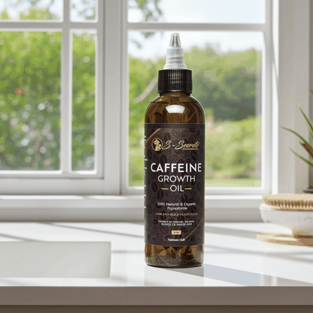 Caffeine Hair Growth Oil 2oz - Hair Growth Oil For Thinning, Balding with Caffeine, Biotin, Castor oil & Essential Oils for All Hair Types