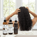 S-Secrets Hair Growth oil Bundle - Ultimate 3 x 4oz Bottles with Biotin, Ayurvedic Herbs, Essential Oils, Saw Palmetto & Scalp Stimulator Oil