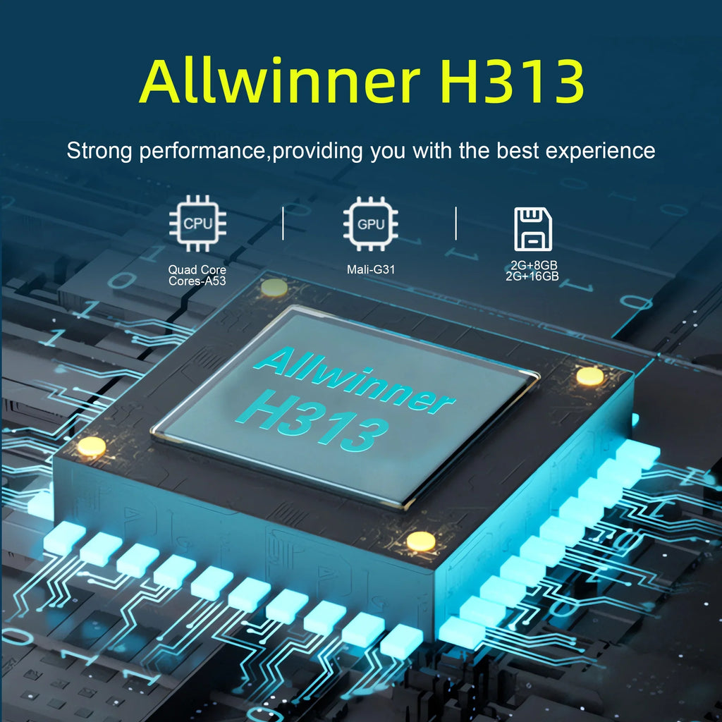 Factory directly Android 14 Allwinner H313 TV stick Mortal Q2S Dongle  Support Youtube google Wifi6 BT5.0 8K Voice Remote TV BOX
