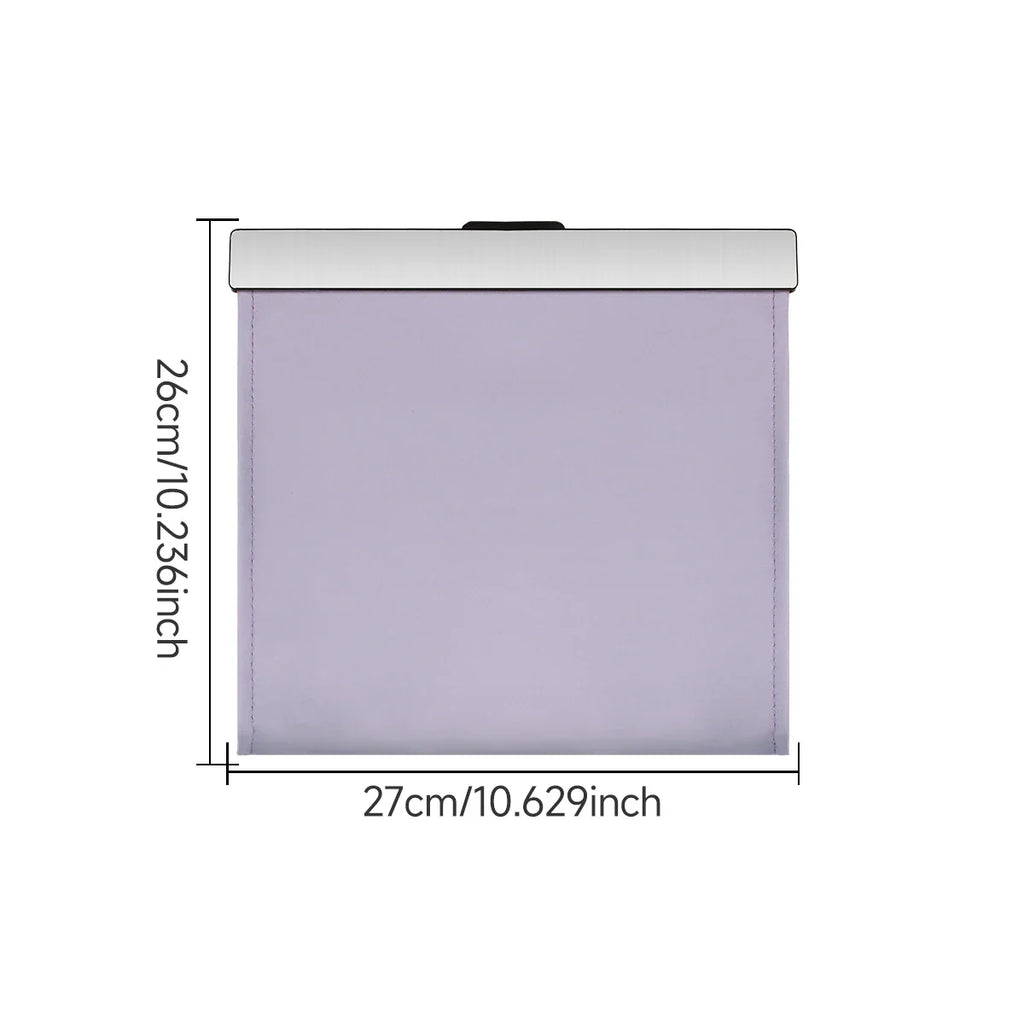 LED Car Garbage Bag Waterproof Magnetic Adsorption Trash Can Back Seat Hanging PU Leather Storage Box Pocket Leak-proof