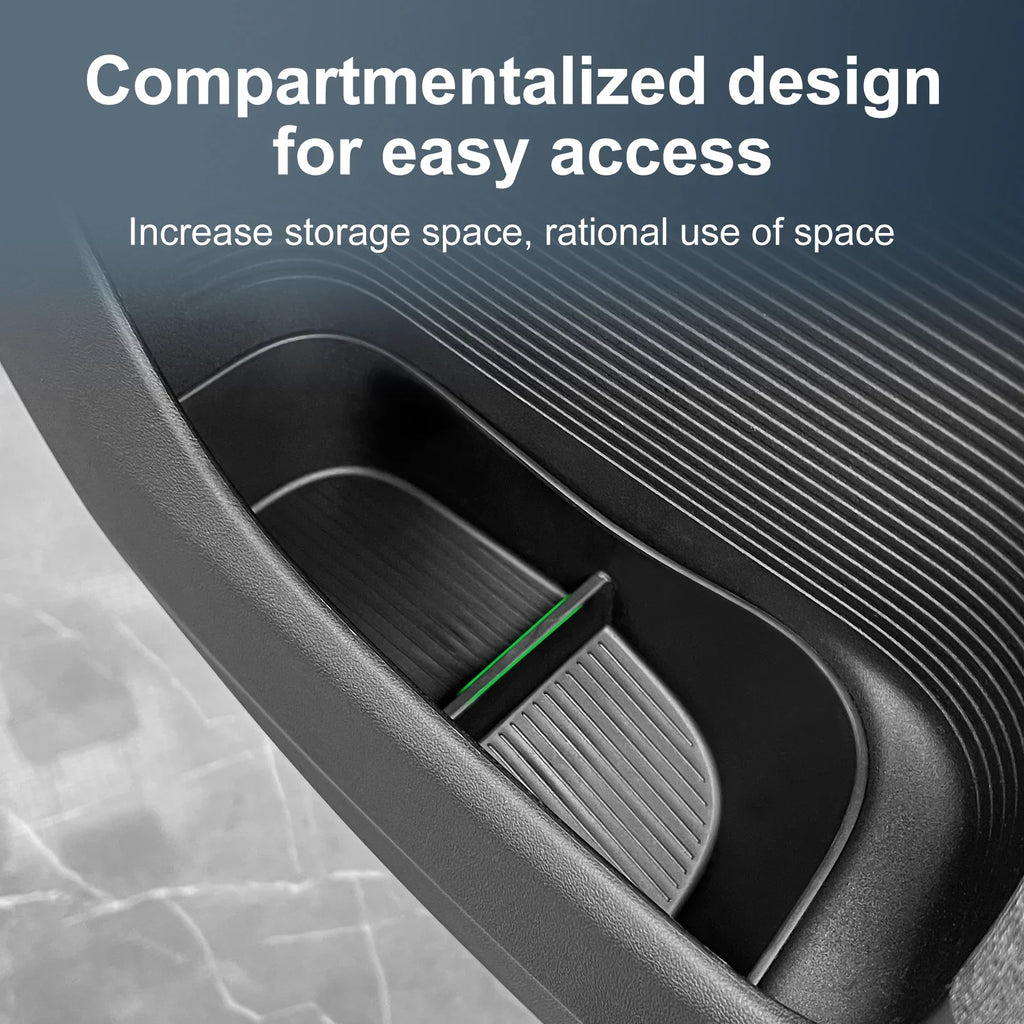 for Xpeng G6 2023 2024 Car Door Side Storage Box Car Accessories TPE Front Gate Slot Anti Dirty Storage Organizer Tray