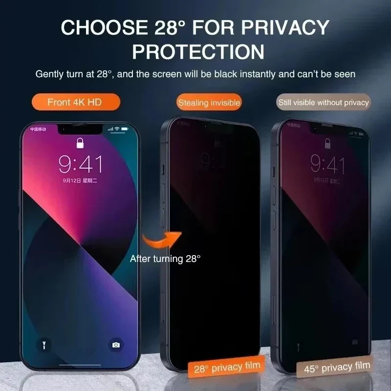 1-2Pcs Privacy Screen Protector For Samsung Galaxy S24 S25 Ultra S22 S23 S21 FE Anti-spy Glass A55 A54 A53 A06 A35 A25 A15 A72