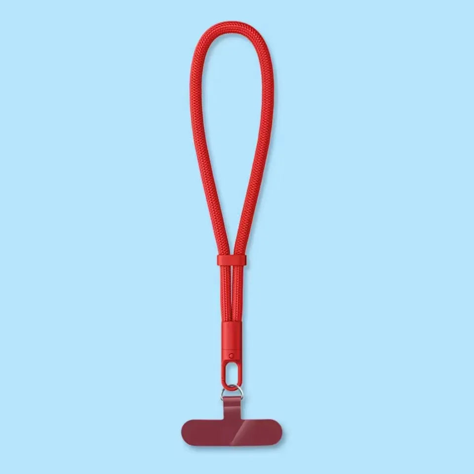 Universal Adjustable Mobile Phone Lanyard Short Wrist Strap with Self-locking Anti-drop Design Durable Polyester Phone Strap