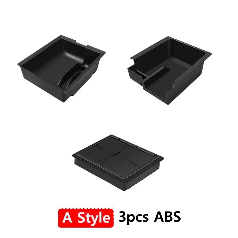 For Tesla Model Y/3 Center Armrest Console Organizer Hidden Car Storage Box Accessory Model 3/Y Car Storage Solution