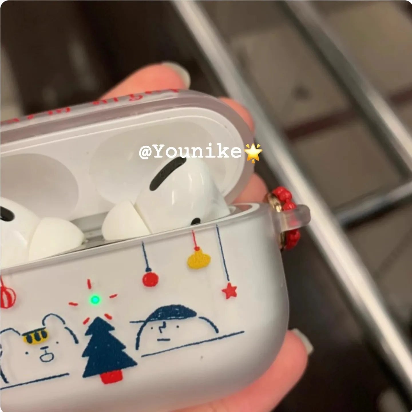 Korean Warm Night Cute Airpod Case for AirPods 4 2 3 Pro 2 AirPod Airpods Pro Case Clear TPU Air Pod Cover With Keychain funda