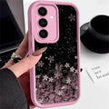 Cherry Blossom Silicone Case For Samsung Galaxy S25 Edge S24 S23 Ultra S24 FE A55 A15 A16 A35 A25 A53 A54 A56 5G TPU Phone Cover