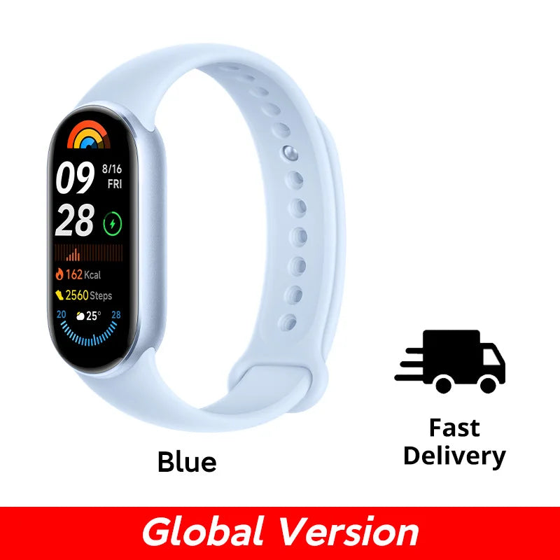 Global Version Xiaomi Smart Band 9 150+ Sports Modes Sleep Monitoring 1.62" AMOLED Display 21-day Battery Life