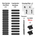 Universal Phone Dustproof Net Stickers Speaker Mesh for iPhone Samsung Anti Dust Net Sound Hole Charging Port Dust Cover Plug