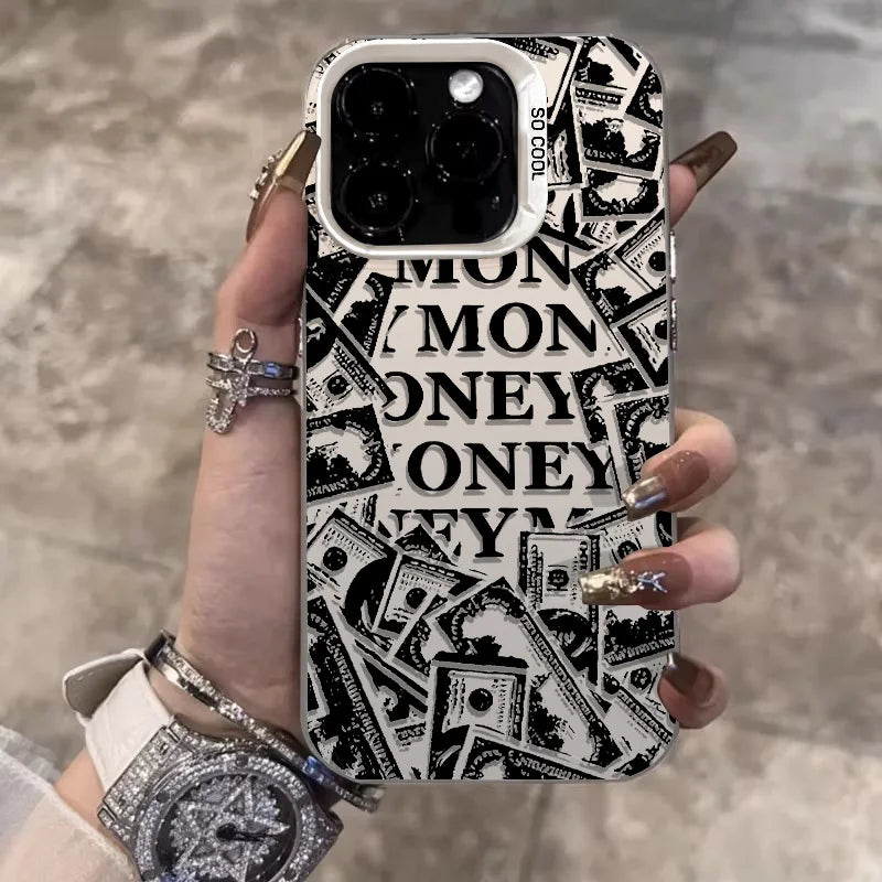Phone Case For iPhone 11 12 13 14 15 ProMax 7 8 14 15Plus X XR XSMAX Retro n ticket anti-slip protective shell