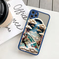 Printing Landscape phone case For iPhone 16 15 14 11 12 13 Pro Max Mini XS X XR 7 8 Plus SE2 Creative Mountains Shockproof Cover