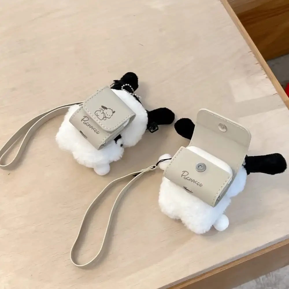Cute Cartoon Anime Role Pochacco Earphone Protective Case for AirPods 1 2 3 Pro 2rd 4 Soft Lovely Plush Anti-fall Protect Cover