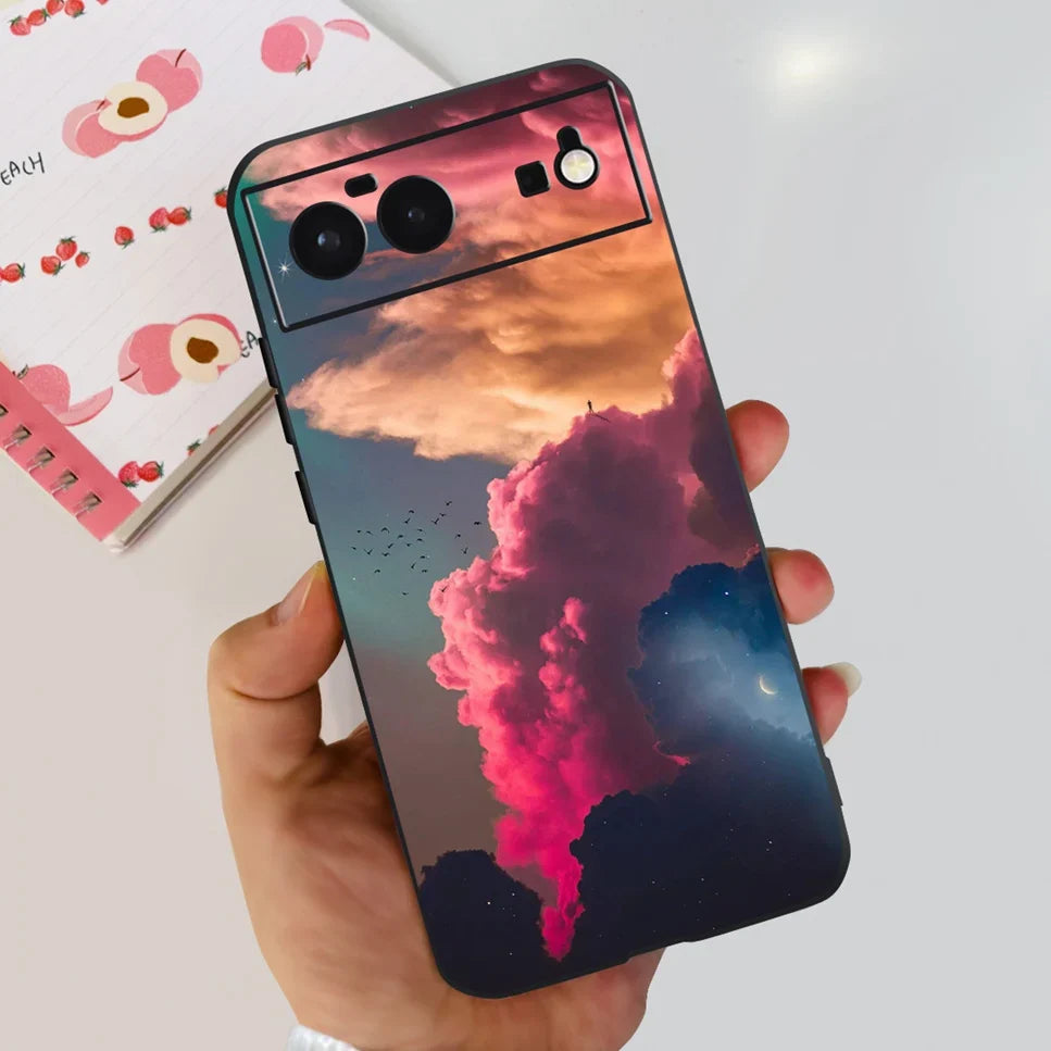 For Cover Google Pixel 6 Case Cute Cat Cartoon Bumper Back Shockproof Soft TPU Case For Google Pixel 6A 6PRO Pixel 6 Phone Cases