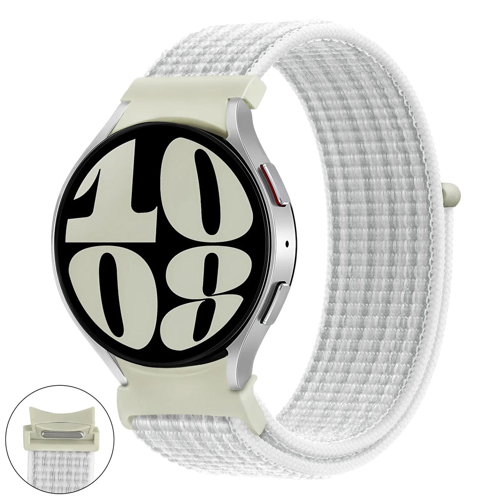 Nylon loop Band For Samsung Galaxy Watch 7 6 5 4 44mm 40mm 5 pro 45mm Sport 20mm bracelet Galaxy Watch6 Classic 47mm 43mm Strap