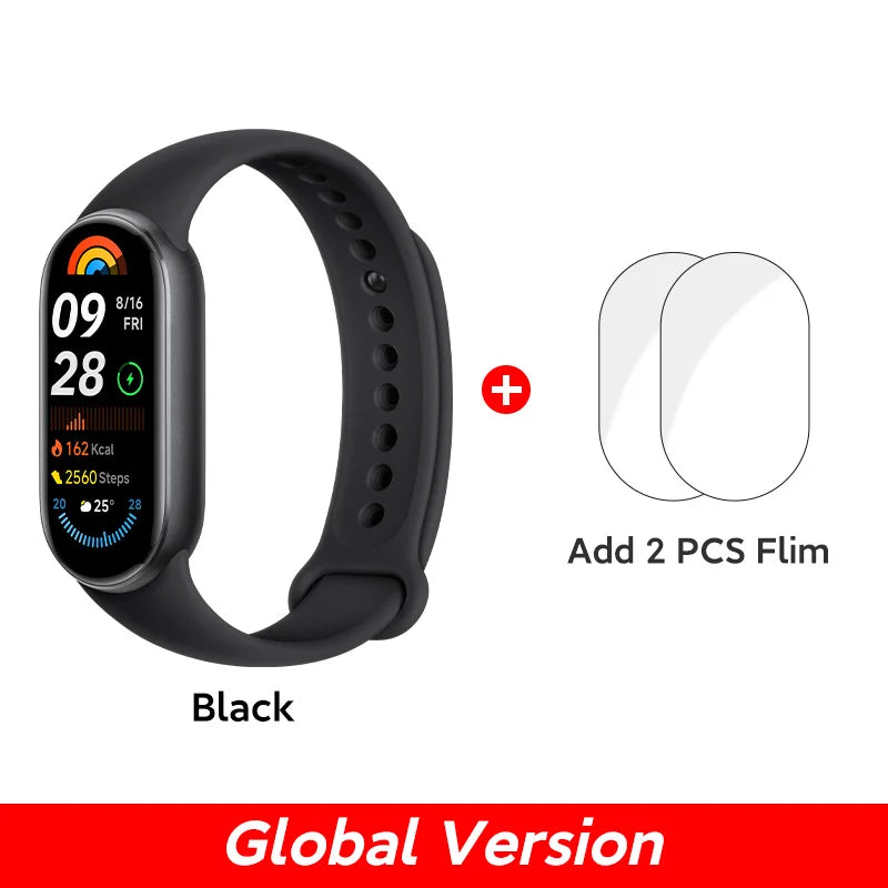 Global Version Xiaomi Smart Band 9 150+ Sports Modes Sleep Monitoring 1.62" AMOLED Display 21-day Battery Life
