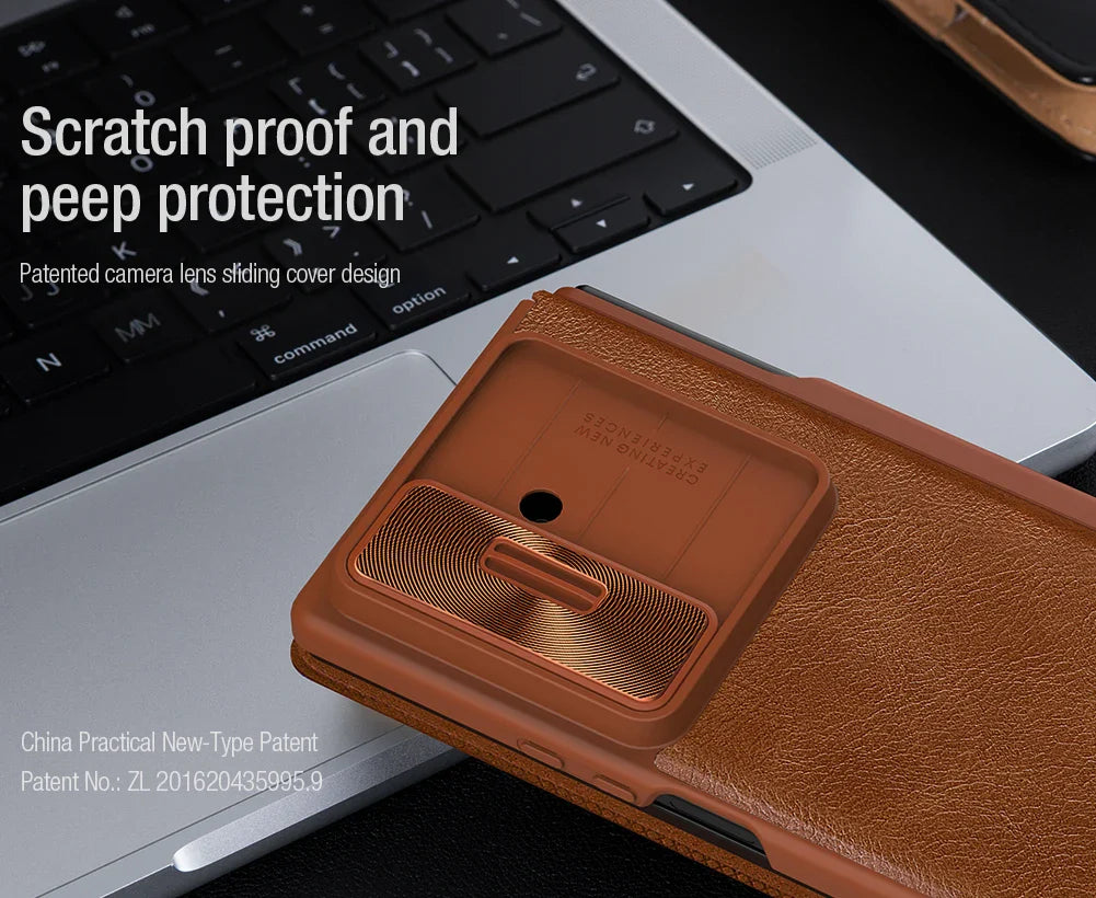 Nillkin for Samsung Galaxy Z Fold 7 5G Case Qin Flip Leather Case Luxury With Customs  S-Pen 360 Protection Cover
