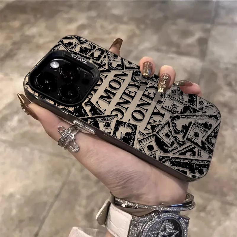 Phone Case For iPhone 11 12 13 14 15 ProMax 7 8 14 15Plus X XR XSMAX Retro n ticket anti-slip protective shell