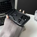 New 3D  Snake Pattern Matte Phone Case for iPhone 15 16 Pro Max 13 12 15 16 Pro 16 Plus Hollow Slim Shockproof Protective Cover