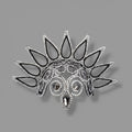Multicolored Rhinestone Headpiece Base