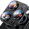 Titanium Black Camera Lens Protector Cover For iPhone 16 Pro Max 15 Plus 14 13 Mini 16Pro 15Pro Protection Phone Accessories