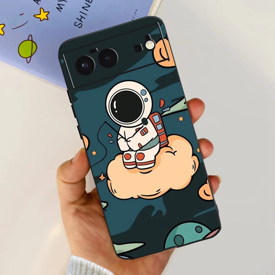 For Cover Google Pixel 6 Case Cute Cat Cartoon Bumper Back Shockproof Soft TPU Case For Google Pixel 6A 6PRO Pixel 6 Phone Cases
