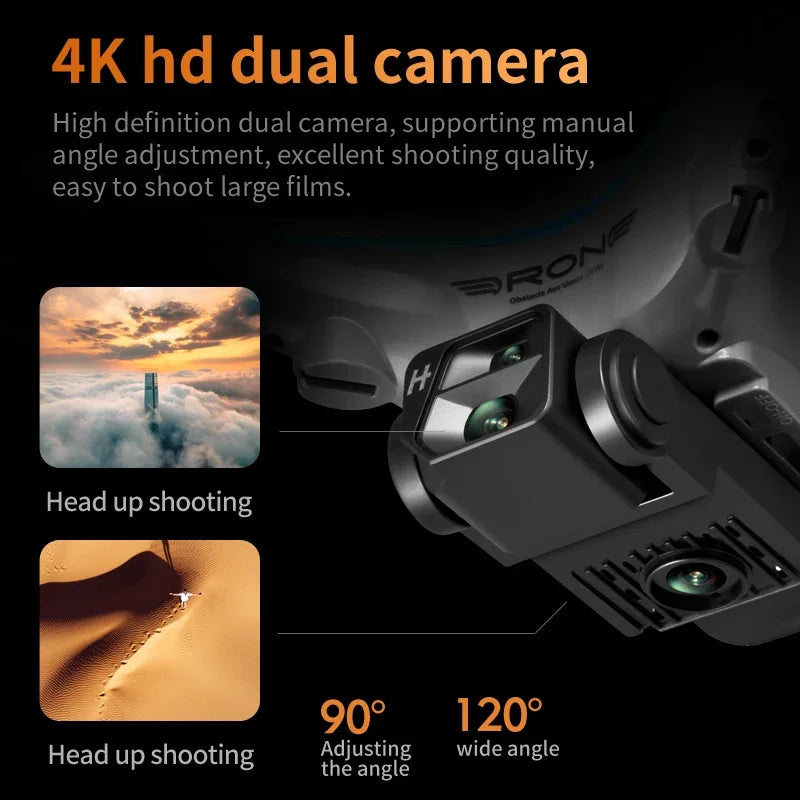 GISAEV Ky102 Drone 8k Profesional Dual-camera Aerial Photography 360 Obstacle Avoidance Optical Flow Four-axis Rc UAV 10000m