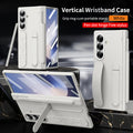 For Samsung Galaxy Z Fold 7 6 5 4 3 Luxury Wristband Hinge Lnvisible Folding Bracket Screen Glass Protect  Film Shockproof Cover