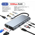 11-in-1 USB C Docking Stations USB C HUB USB Hubs Type C to 4K HDMI USB 3.0 5Gbps USB Splitter Adapter For PC Laptop Macbook
