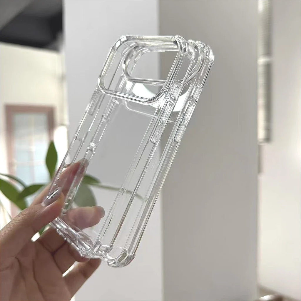 New Four-corner anti-drop Clear Case for iPhone 17 17 Air 17 Pro Max Shockproof transparent hard Cover for 17Pro with Feature