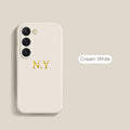 Personalized Custom Name Case For Samsung Galaxy S24 S23 S22 S21 Ultra Plus Liquid Silicone Cover